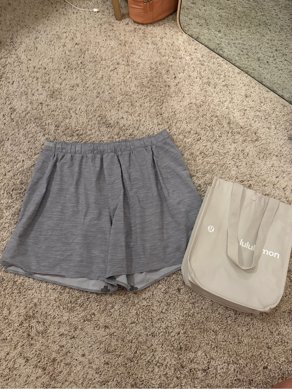 lululemon athletica Men’s Heather Gray Athletic Shorts